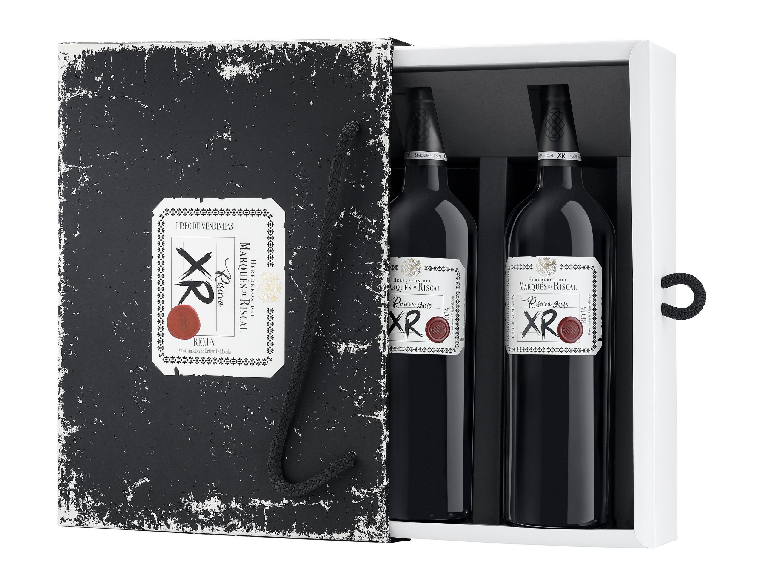 Marques de Riscal XR Reserva Caja 2 Botellas Abierta - copia